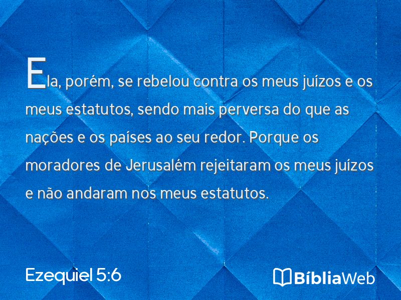 Ezequiel 5:6 em imagem para compartilhar