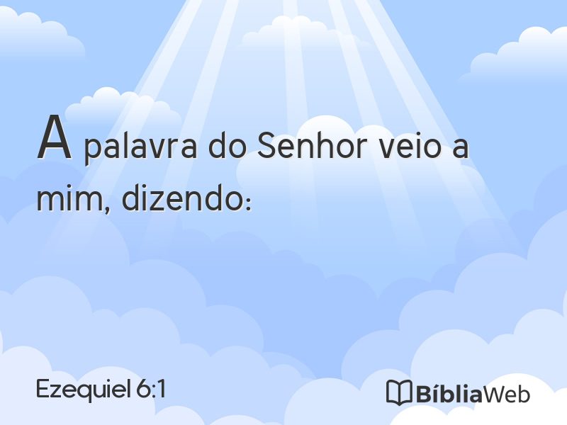 Ezequiel 6:1 em imagem para compartilhar
