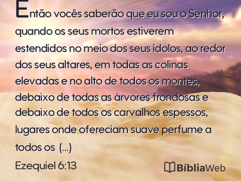 Ezequiel 6:13 em imagem para compartilhar