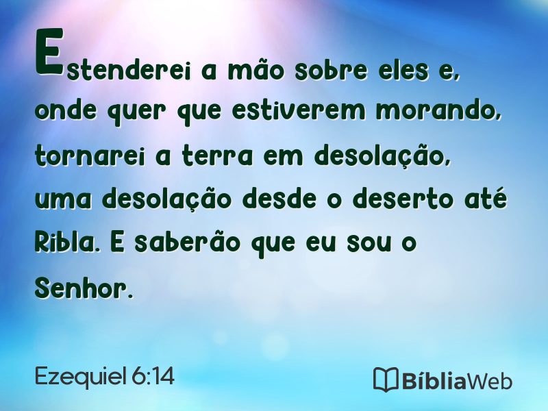 Ezequiel 6:14 em imagem para compartilhar