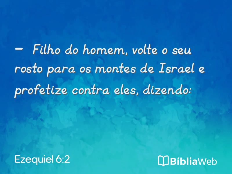 Ezequiel 6:2 em imagem para compartilhar