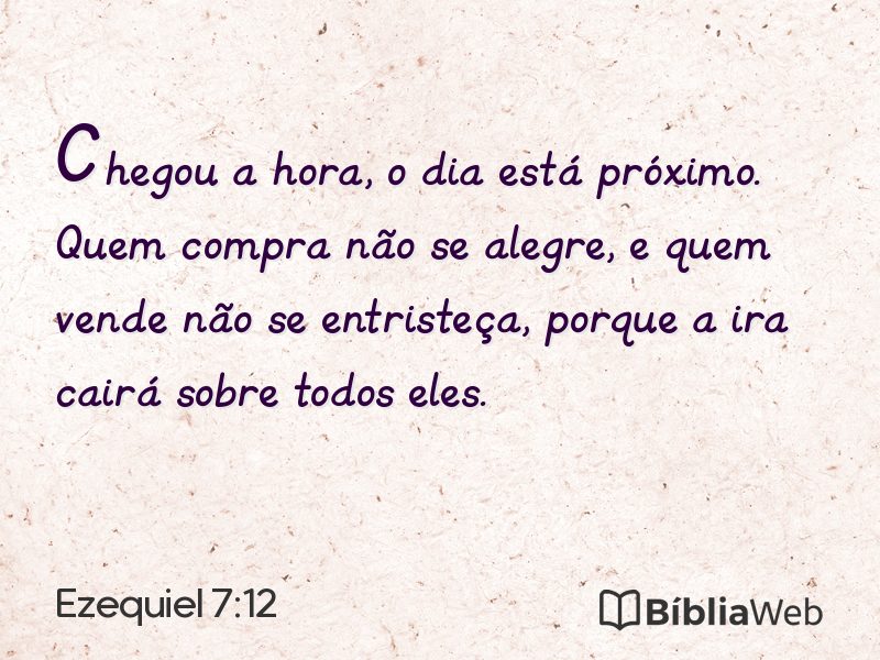 Ezequiel 7:12 em imagem para compartilhar