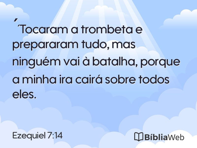 Ezequiel 7:14 em imagem para compartilhar