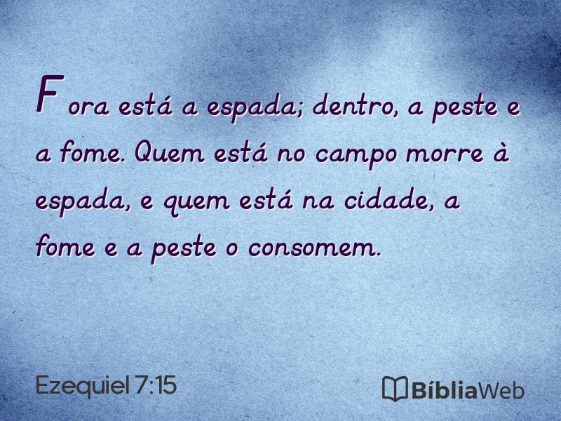 Ezequiel 7:15 em imagem para compartilhar