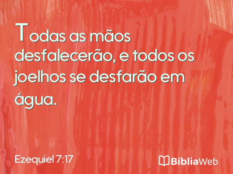 Ezequiel 7:17 em imagem para compartilhar
