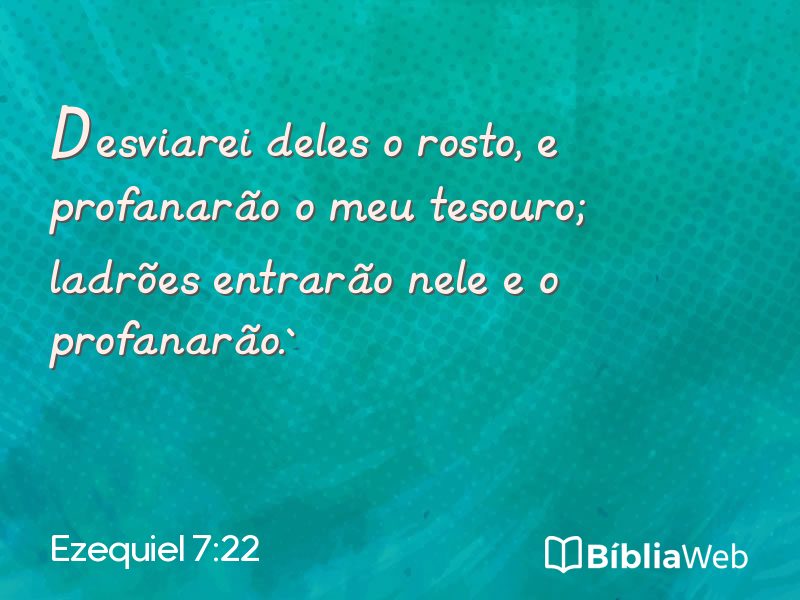 Ezequiel 7:22 em imagem para compartilhar