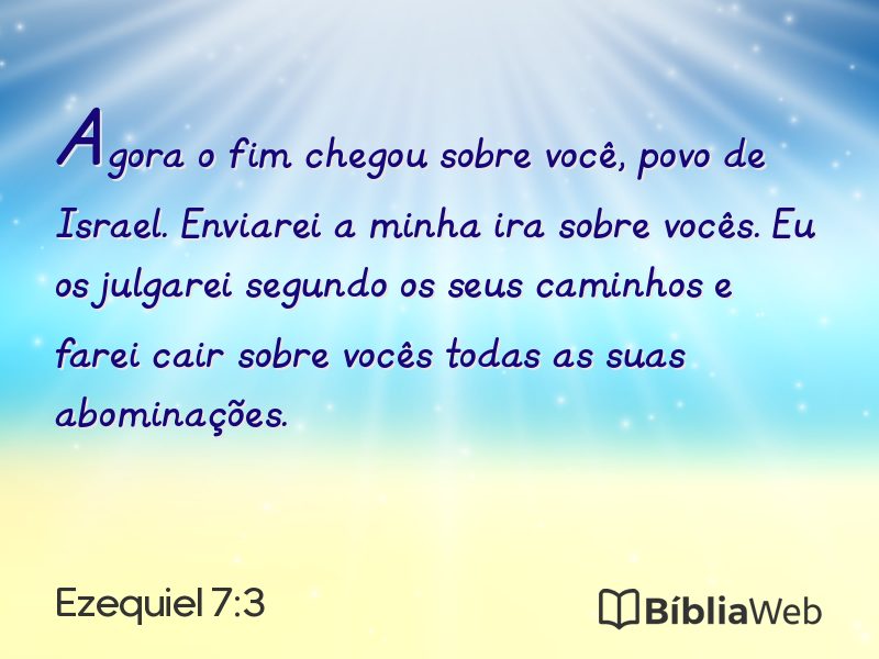 Ezequiel 7:3 em imagem para compartilhar