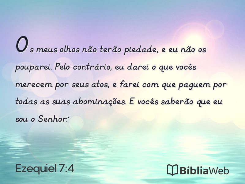 Ezequiel 7:4 em imagem para compartilhar