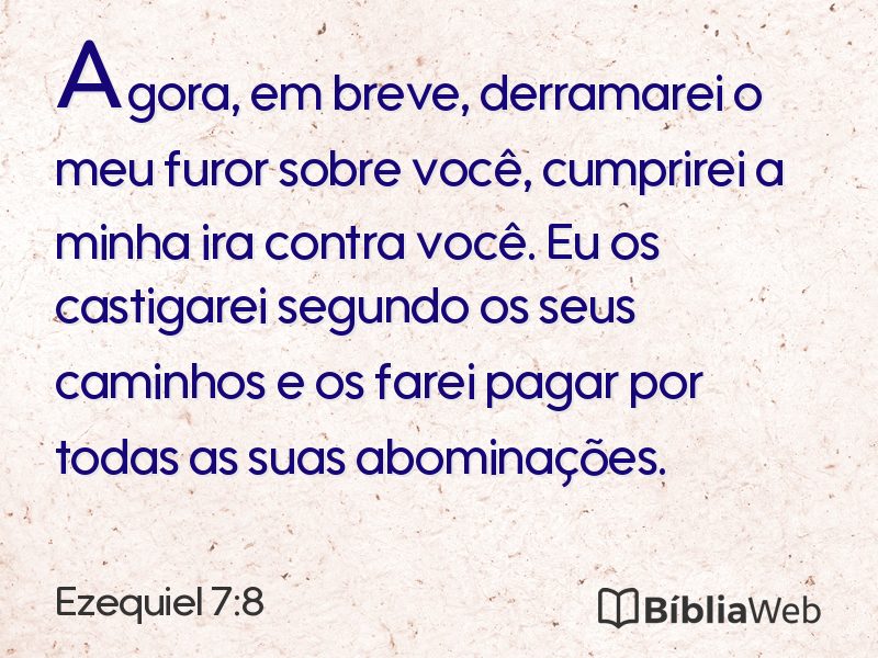 Ezequiel 7:8 em imagem para compartilhar