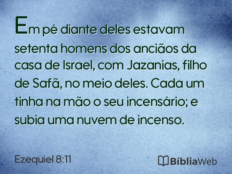 Ezequiel 8:11 em imagem para compartilhar