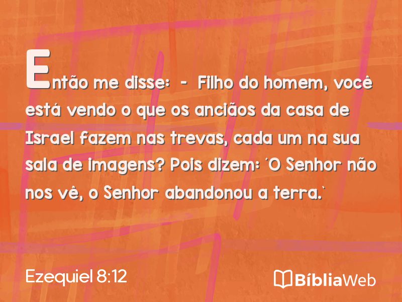 Ezequiel 8:12 em imagem para compartilhar