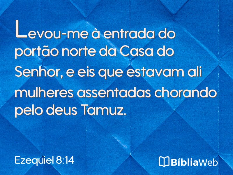 Ezequiel 8:14 em imagem para compartilhar