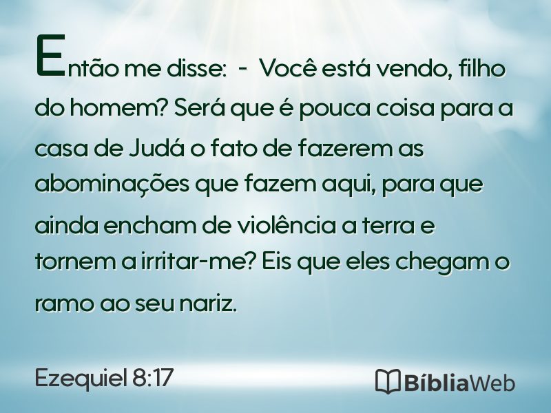 Ezequiel 8:17 em imagem para compartilhar