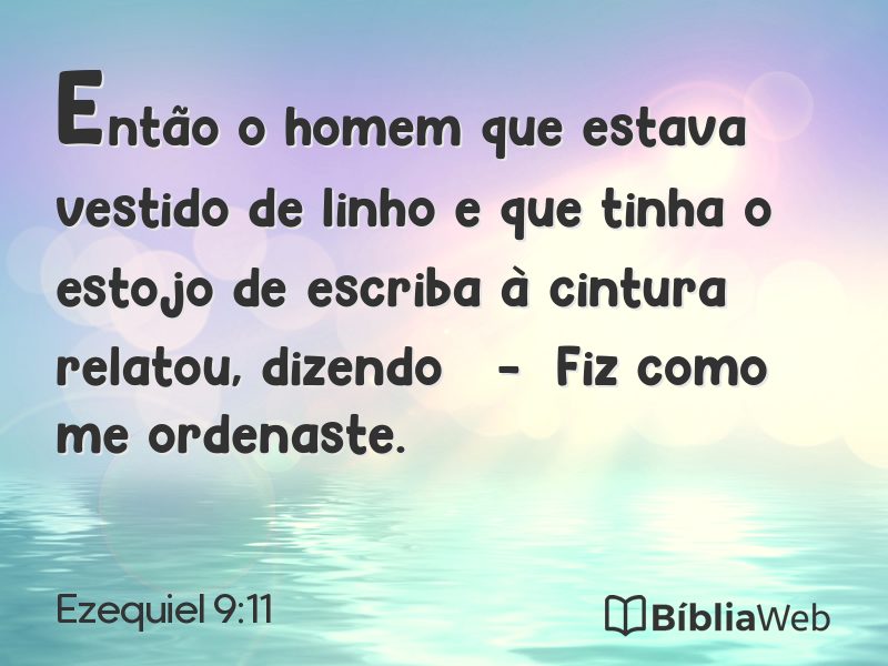 Ezequiel 9:11 em imagem para compartilhar