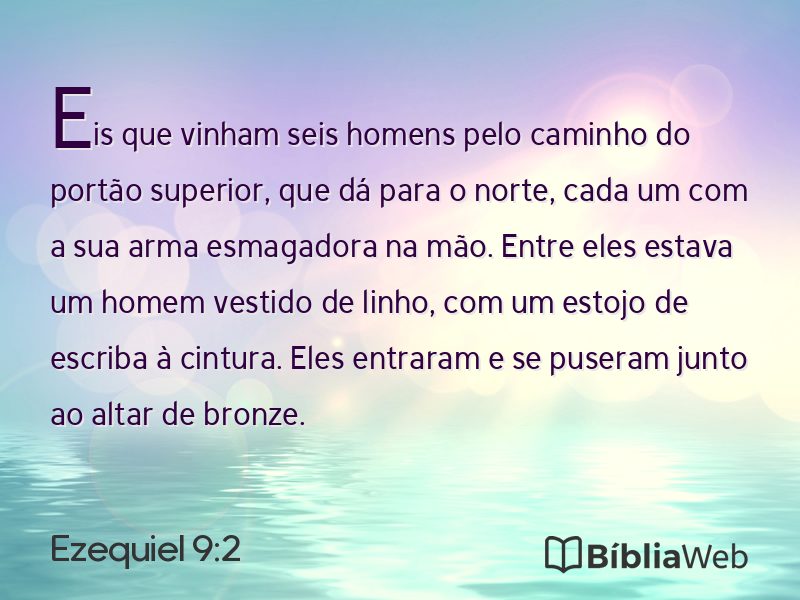 Ezequiel 9:2 em imagem para compartilhar