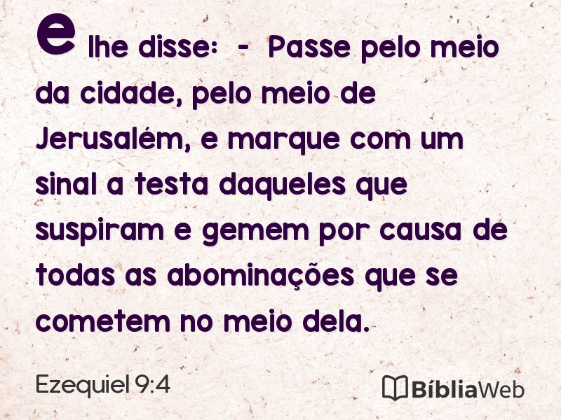 Ezequiel 9:4 em imagem para compartilhar