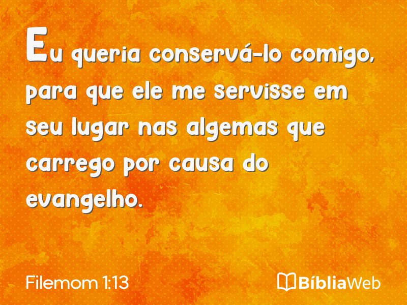 Filemom 1:13 em imagem para compartilhar