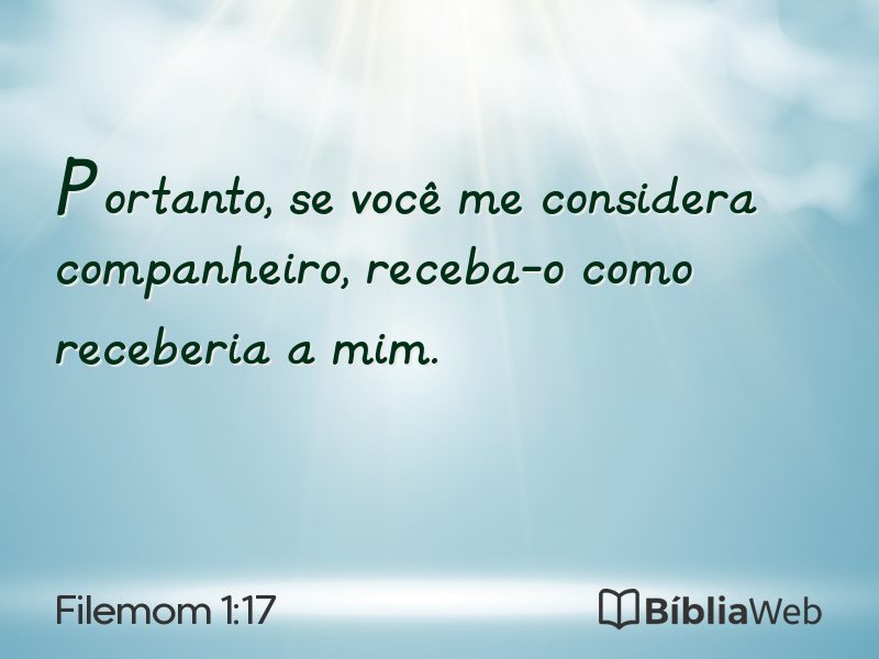 Filemom 1:17 em imagem para compartilhar