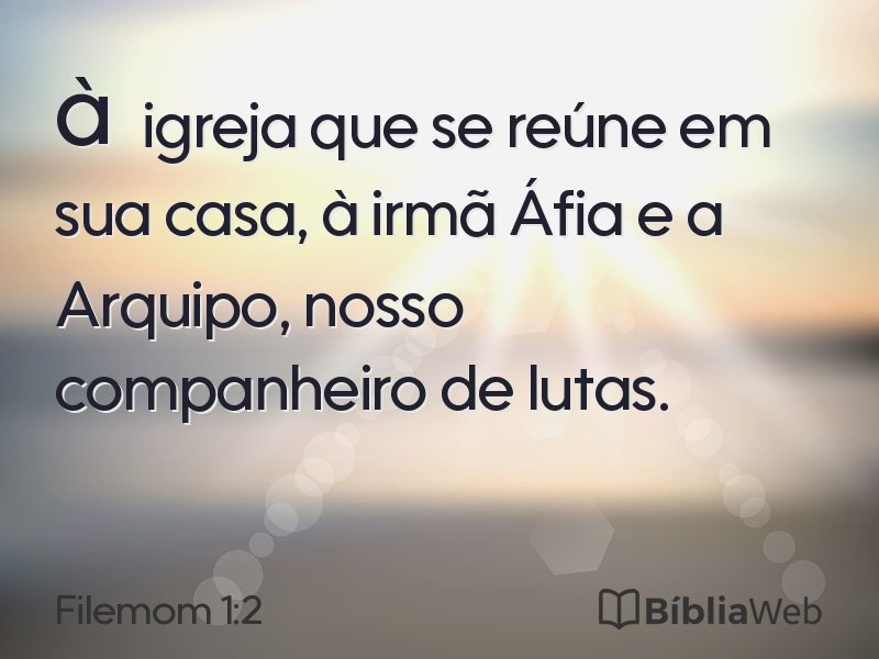 Filemom 1:2 em imagem para compartilhar