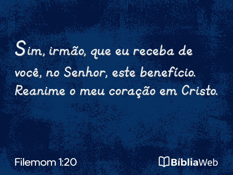 Filemom 1:20 em imagem para compartilhar