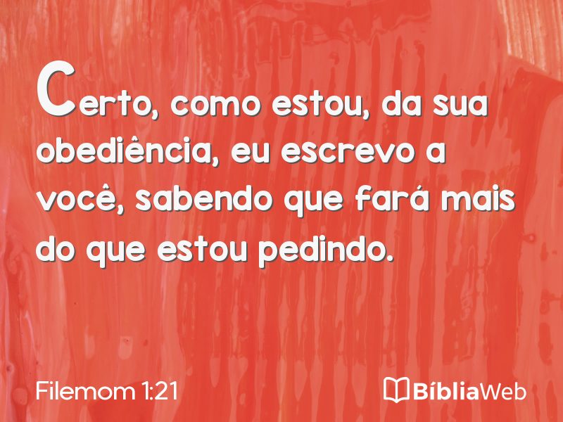 Filemom 1:21 em imagem para compartilhar