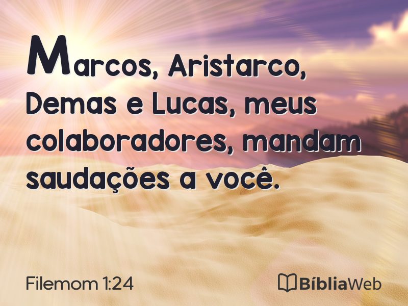 Filemom 1:24 em imagem para compartilhar