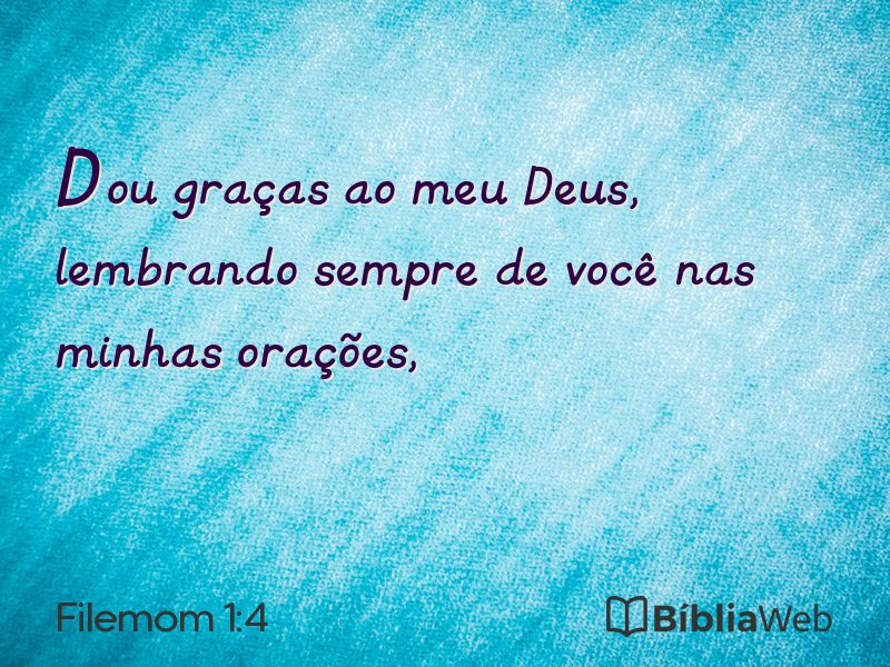 Filemom 1:4 em imagem para compartilhar