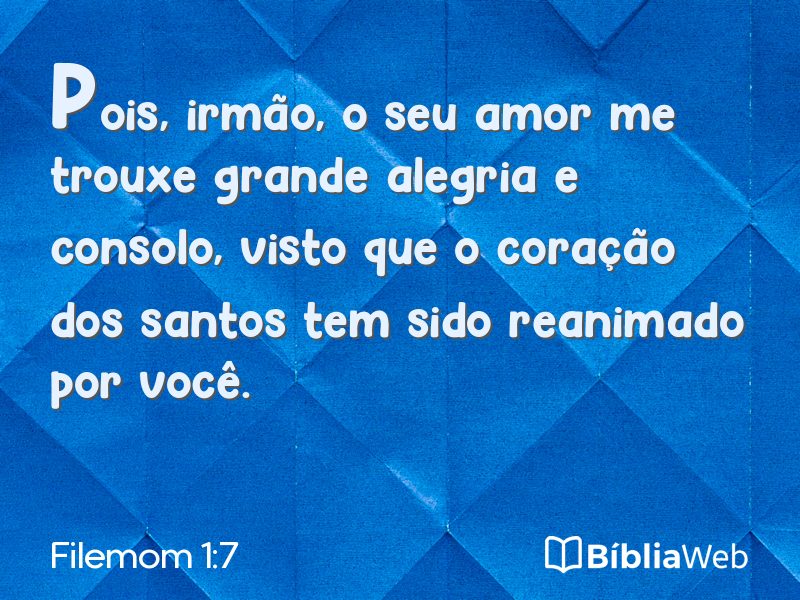 Filemom 1:7 em imagem para compartilhar