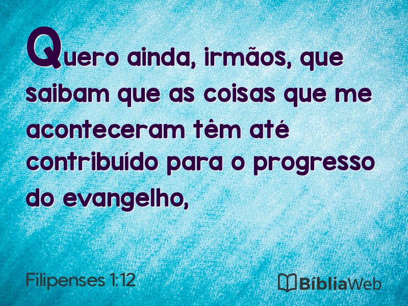 Filipenses 1:12 em imagem para compartilhar