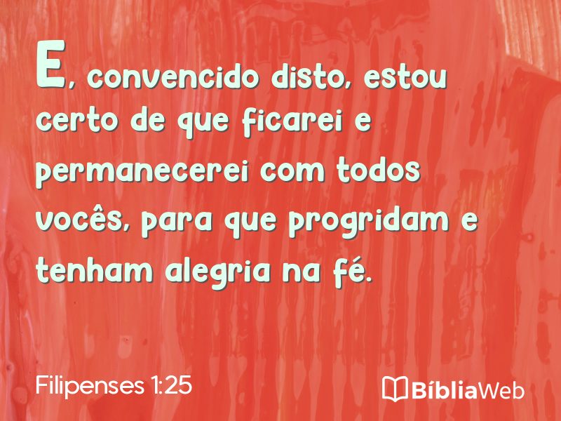 Filipenses 1:25 em imagem para compartilhar