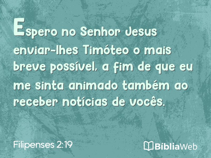 Filipenses 2:19 em imagem para compartilhar