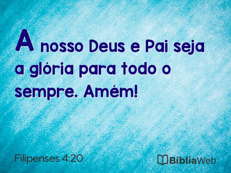 Filipenses 4:20 em imagem para compartilhar