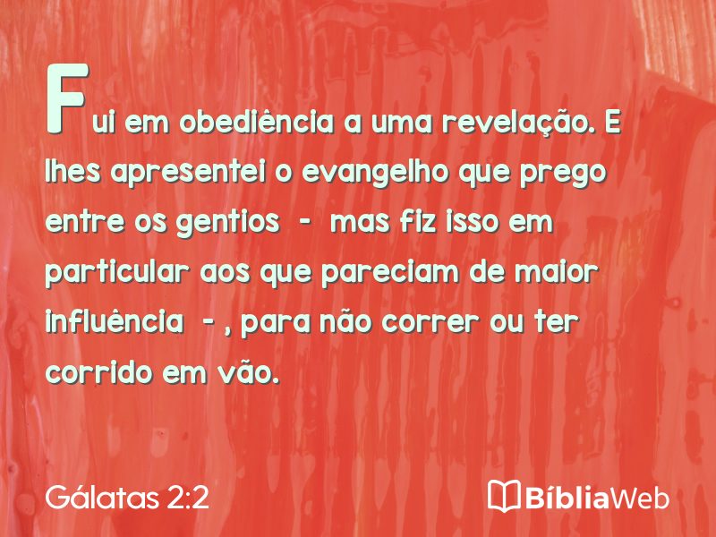 Gálatas 2:2 em imagem para compartilhar