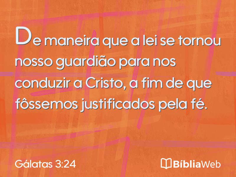 Gálatas 3:24 em imagem para compartilhar