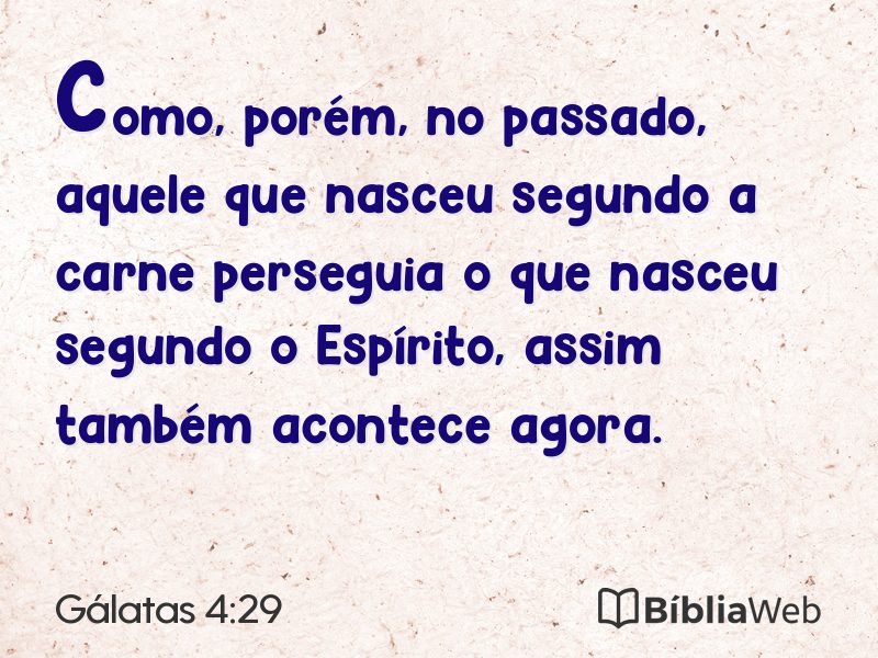 Gálatas 4:29 em imagem para compartilhar