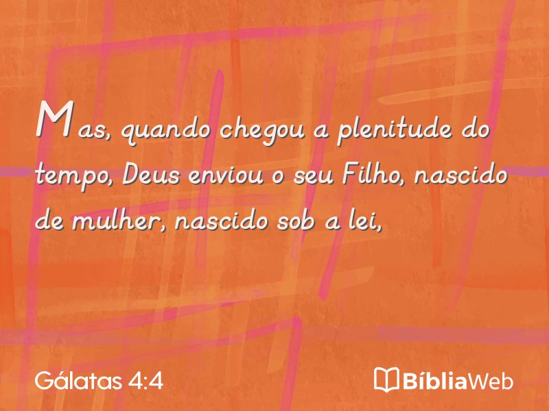 Gálatas 4:4 em imagem para compartilhar