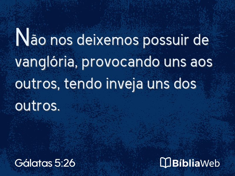 Gálatas 5:26 em imagem para compartilhar
