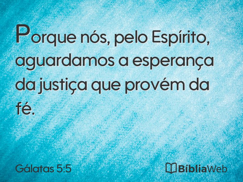 Gálatas 5:5 em imagem para compartilhar