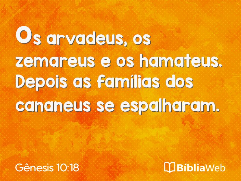 Gênesis 10:18 em imagem para compartilhar