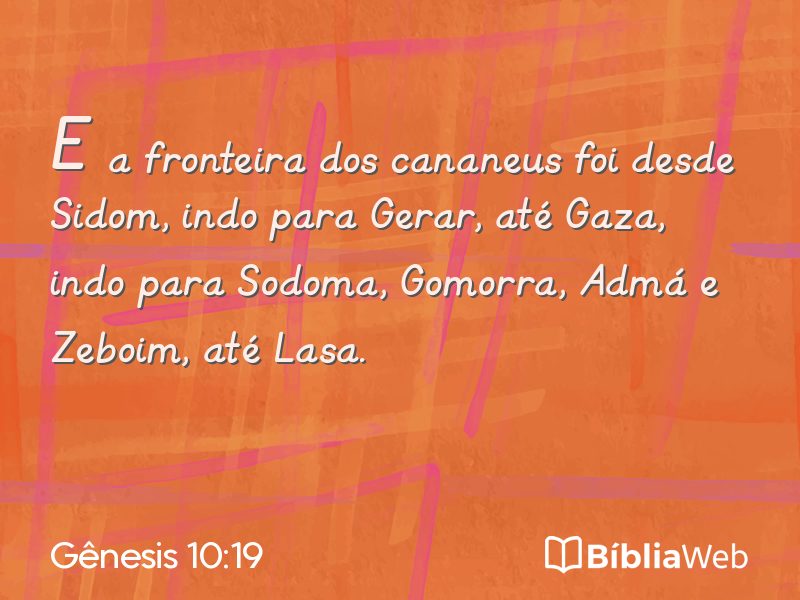 Gênesis 10:19 em imagem para compartilhar