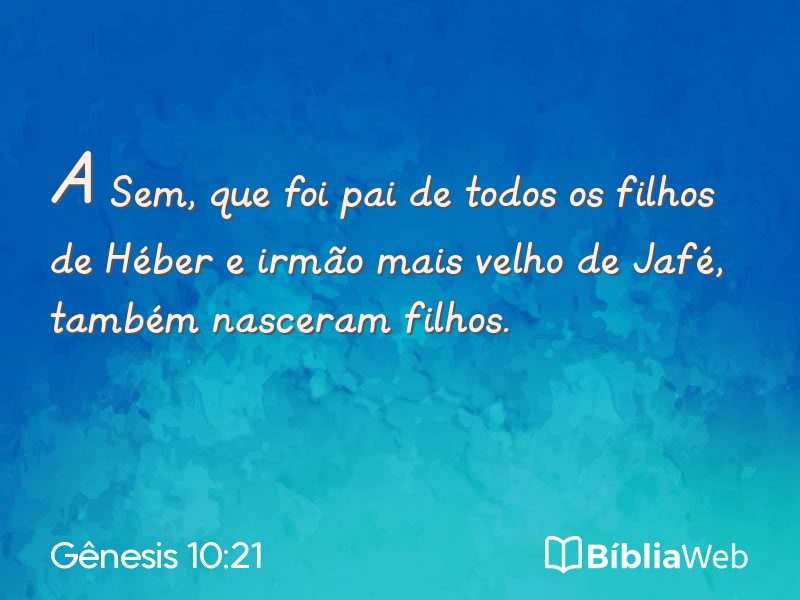 Gênesis 10:21 em imagem para compartilhar