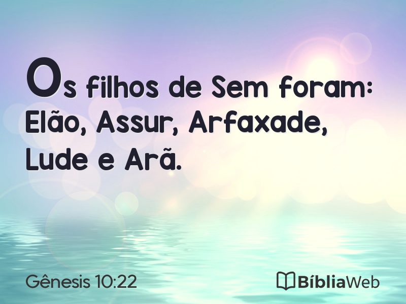 Gênesis 10:22 em imagem para compartilhar