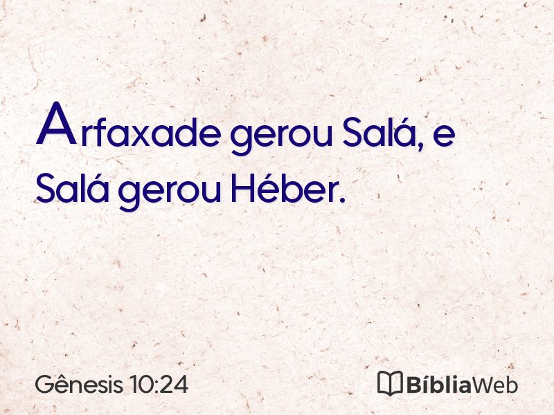 Gênesis 10:24 em imagem para compartilhar