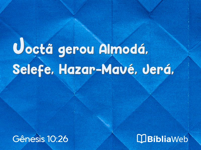 Gênesis 10:26 em imagem para compartilhar