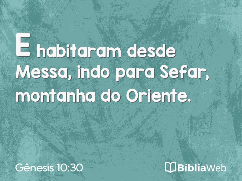 Gênesis 10:30 em imagem para compartilhar