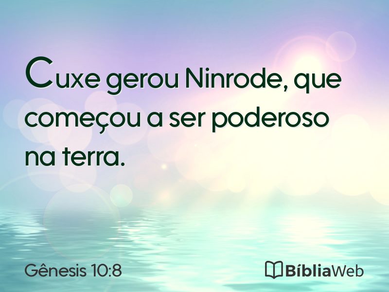Gênesis 10:8 em imagem para compartilhar