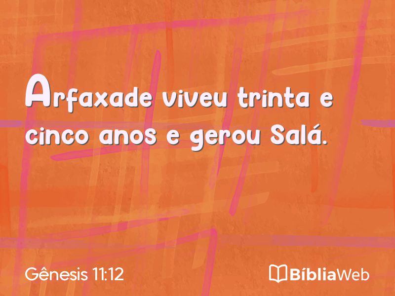 Gênesis 11:12 em imagem para compartilhar