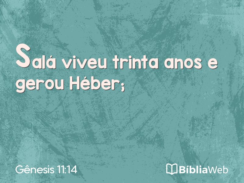 Gênesis 11:14 em imagem para compartilhar