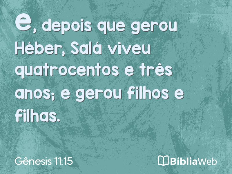 Gênesis 11:15 em imagem para compartilhar