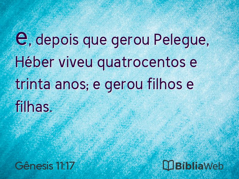 Gênesis 11:17 em imagem para compartilhar